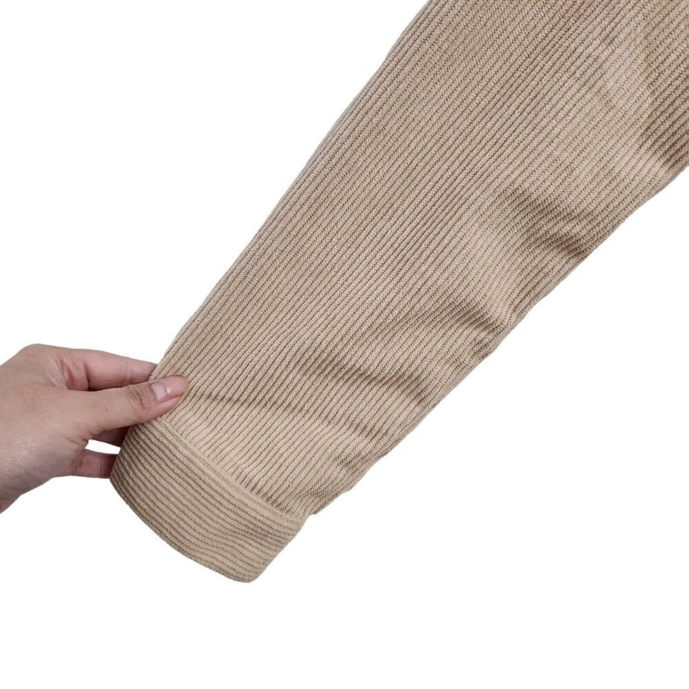 Princess Polly Womens Western Corduroy Top 6 Beige Shacket Button Front Boho - Picture 6 of 13